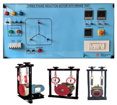 Three Phase Induction Motor With Brake Test