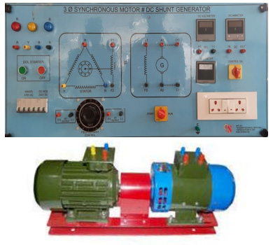 Three Phase Synchronous Motor With Dc Shunt Generator